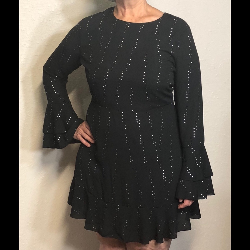 Black and silver party dress